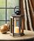 10.75&#x22; Lodge Wooden Lantern with LED Candle